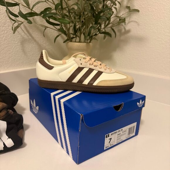 Samba OG Shoes - Off White / Earth Strata / Gum S 7 NWT - Picture 2 of 3